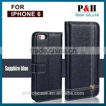 Factory Wholesale Direct Genuine Leather Case for Iphone 6 Leather Case for Iphone 6 Wallet Case photo-5