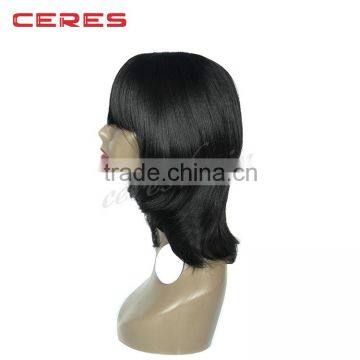 Shoulder Length Bob Wavy Natural Style Synthetic Wig photo-3