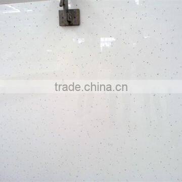 Chinese artificial stone crystallized glass pure white slabs