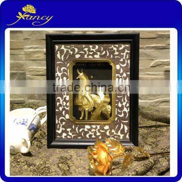 gold foil handmade craft Capricorn frame