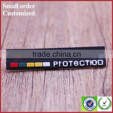 Private black pvc label tags for handbag t-shirt sport shoes