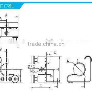 MSC-3SL Height of Center Height 50mm/High Rigidity Kinematic C Type Mounts With 2 Adjusters/C Type Mounts photo-2