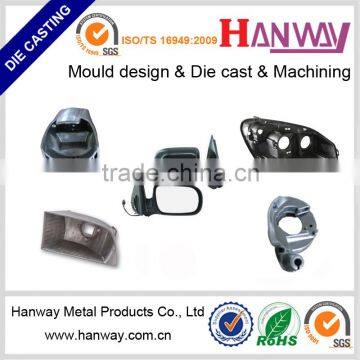 OEM China Factory Aluminum Die Casting Powder Coating Motorcycle Automobile Rearview Mirror Frame photo-3