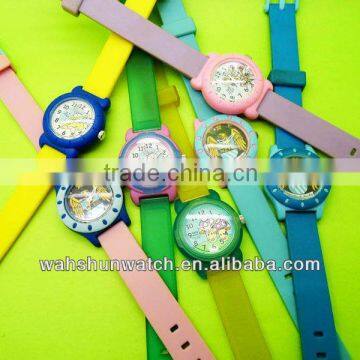 2013 odm custom cheap silicone kids character cartoon watch