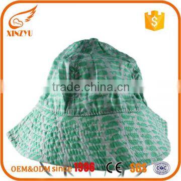 Sun hats made in china Mint green custom towel bucket hat