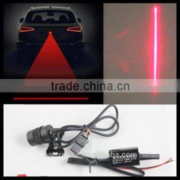 red car universal alarm warning rear tail light anti-collision car laser fog lamp