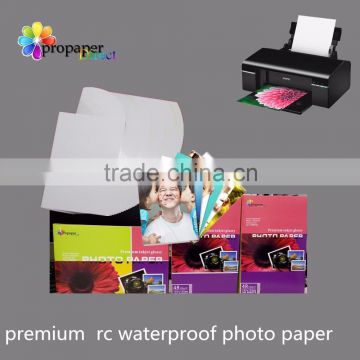 Premium waterproof 260gsm rc silky photo paper