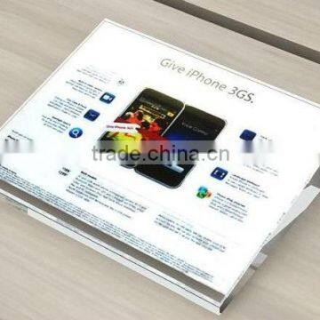 Acrylic price tag display stand for cell phone, tablet