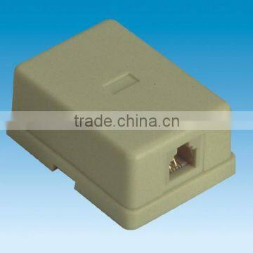 Telephone Wall Socket Surface Jack Economy Type 6P4C 6P6C 8P8C