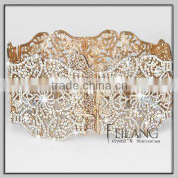 Big size gold color rhinestone belts