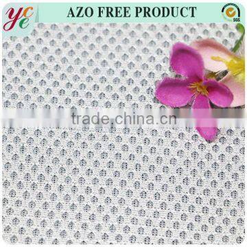 Warp kintted white polyester air mesh fabric