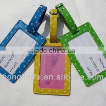 JLT002 PVC leather luggage tag