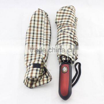 High Quality Lattice Pattern Auto Open and Close Rain Folding Umbrella