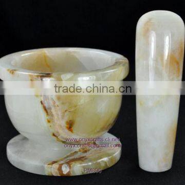 Onyx mortar and Pestle in wholesale price