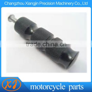 CNC Aluminum Black Knurled Grooved Foot Peg Set