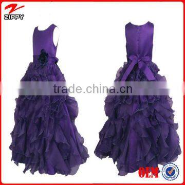 Girl Dresses Flower Girl Dress Purple Ball Gown Dress for Girls Dress New Model Girl Dress