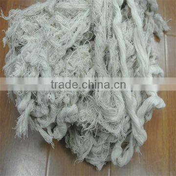 Cutting cotton yarn waste