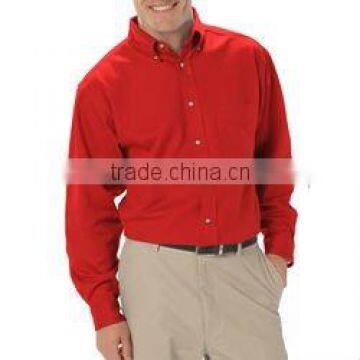 Mens 100% cotton poplin long sleeve shirt