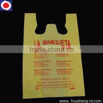 hdpe yellow t-shirt bag