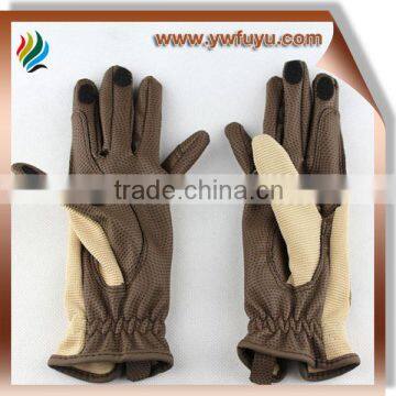pu with nylon kids children's riding gloves