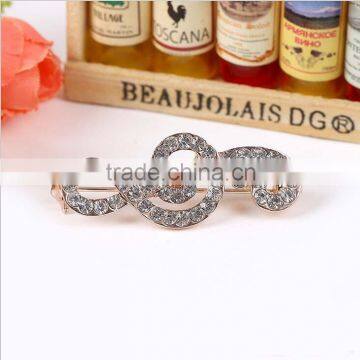 Wholesale high quality Rhinestone Musical shape Korean Brooches