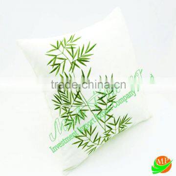 Vietnamese embroidery cushion/pillow high quality with 100% linen