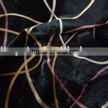 Home Textile Printed Flocking Fabric063