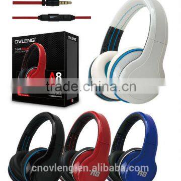 OVLENG Wired DJ headband headphone A8