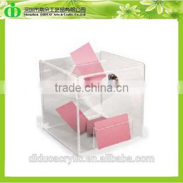 DDD-0106 Trade Assurance Chinese Factory Wholesale Clear Plastic Vote Box