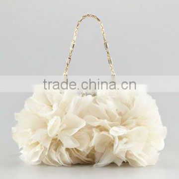 2013 elegant satin Floral Clutch Bag