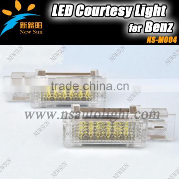 OEM size Car Led Door Light Courtesy Lamp LED Welcome Light bulb for Benz W203 4D 5D W207 W209 R171 R199 W240 W639 xenon white