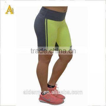 Wholesale cheap womens contrast gym short pants