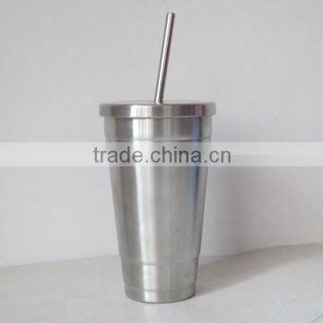 18oz stainless steel tumbler with straw