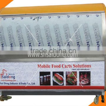 Modern and luxury made in china mobile food cart/fast food van/kiosk outdoor food