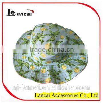 2016 Girl fancy colourful reversible fruit pineapple and red sunhat