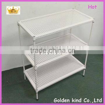 New design bathroom accessories Metal material Triple Tiers durable corner shelf