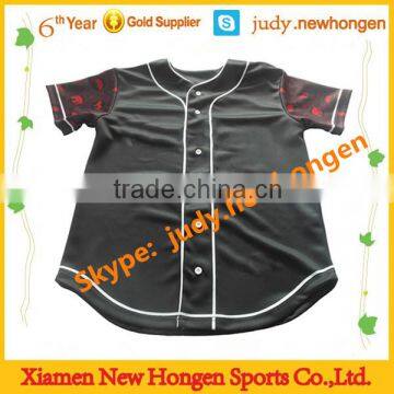 China button down baseball jersey, plain baseball jersey shirts