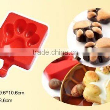 100% Food-grade Cartoon character silicone ice cream maker for Children