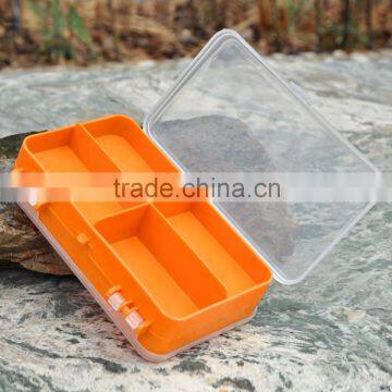 14 * 8.3 * 4.1cm Double Sided Transparent Visible Plastic Fishing Lure Hook Tackle Box 9 Compartments photo-3