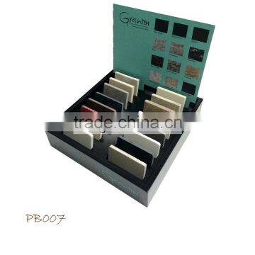Desktop wooden display box/tsianfan stone counter display box PB007