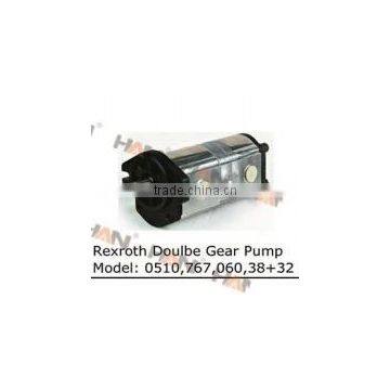 truck spare parts Rexroth DOUBLE GEAR PUMP MODEL 0510 767 060 38 32 for Concrete Pump Putzmeister JUNJIN Schwing Sany