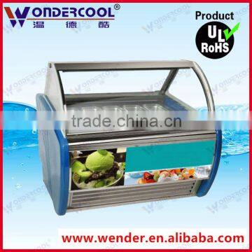 12GN pans commercial cabinet italian ice cream display case