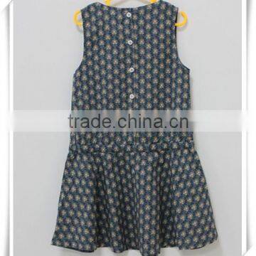 2015 Designer One Piece Dress for Girls of 7 Years Old