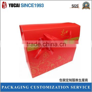 Red Gift Packaging Bouble Coated paper Box