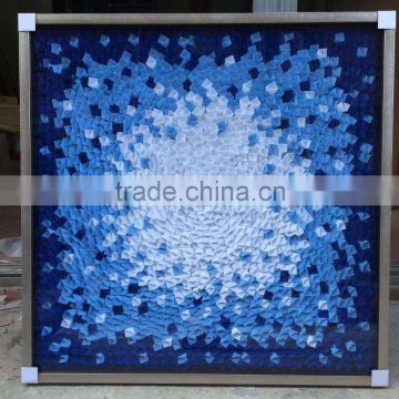 Custom made framed artwork 3D paper craft painting