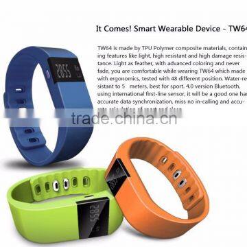 Cheapest Smart Bracelet Good Promotional Gift Health Care Sport Bluetooth Wristband Android TW64 OEM photo-2