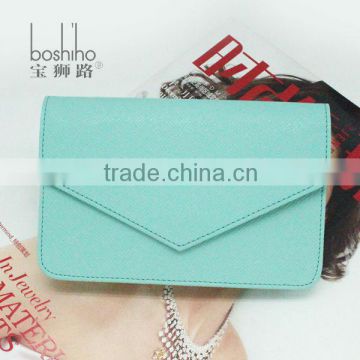 Blue leather waist bag for jewelry store staff