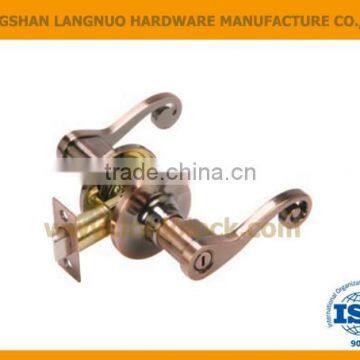 New style tubular lever handle passage lockset