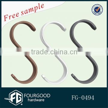 Wholesale curtain hanging small metal S hooks