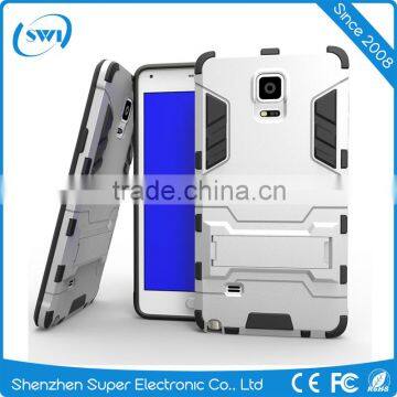 Hybrid Colors Combo Cases 2 in 1 Dual Defender Snap-on Back Case & Kickstand for Samsung Note4